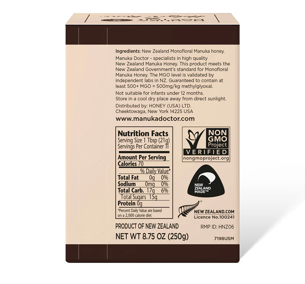 MD x Holger Rune 500 MGO Manuka Honey 250g - Image 4
